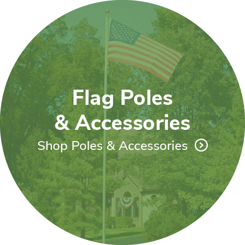 United States flag flying from 17 foot flag pole - Shop Poles & Accessories