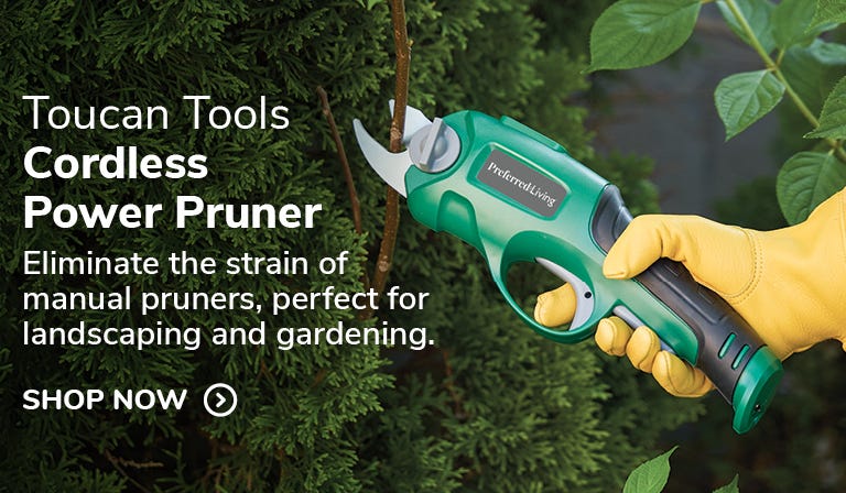 Toucan Tools™ Cordless Power Pruner being used
