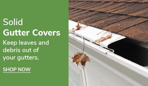 Gutter covers displayed on gutters