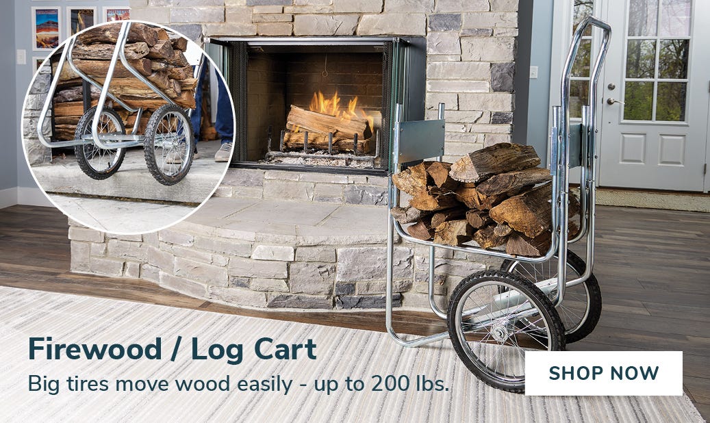 Firewood/Log Cart holding wood