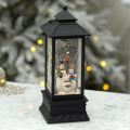 LED Snowman Lantern on table thumbnail
