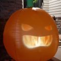 Inflatable Talking Pumpkin  lite up at night thumbnail