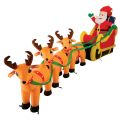 10’ Santa with 3 Reindeer thumbnail