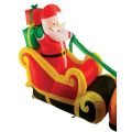 10’ Santa with 3 Reindeer thumbnail