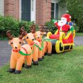 10’ Santa with 3 Reindeer thumbnail