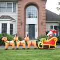 10’ Santa with 3 Reindeer thumbnail