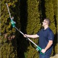 model using hedge trimmer thumbnail