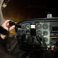 Flight Gear bite light in an airplane at night thumbnail
