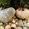 bottom of real rock key hiding stone in landscape thumbnail