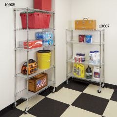 14” Deep 4-Tier Chrome Shelf 