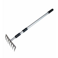 Telescopic 7-Tine Garden Rake   