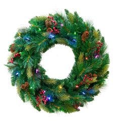 Pinecone and Berries Wreath
