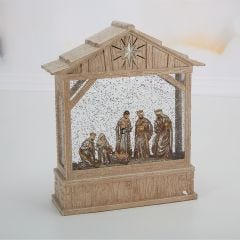 10” Nativity Musical Lighted Water Creche 