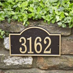 Arch House Numbers Plaque