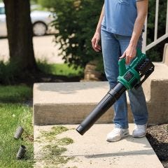 blower in use up close