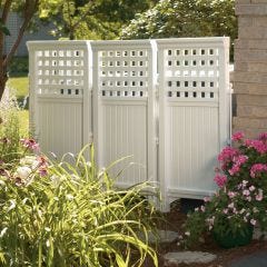 White lattice-top