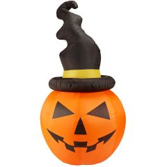 6’ Jack-O-Lantern with Swirling Light 