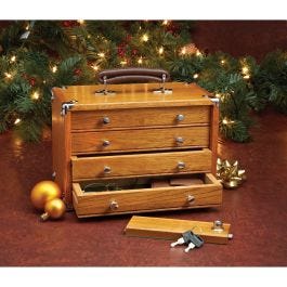 AMERICAN JEWELLERY COLLECTIONS 小売版 Real” Man's Jewelry Box (honey oak)