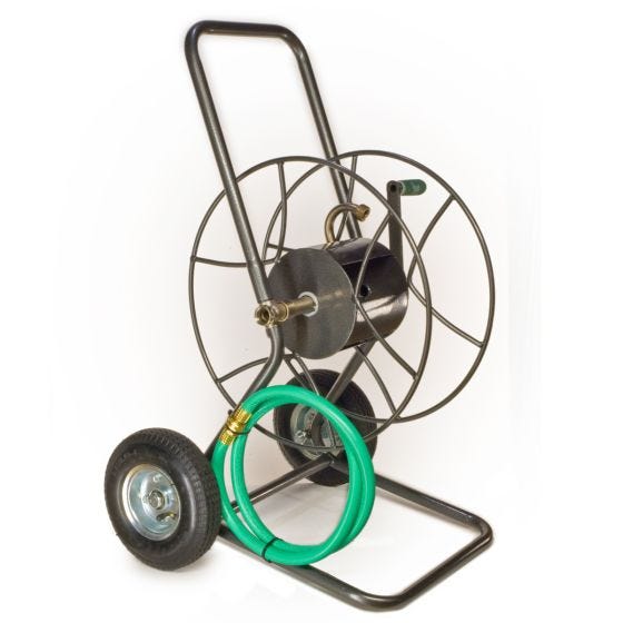 Heavy-Duty Two Wheel Hose Cart