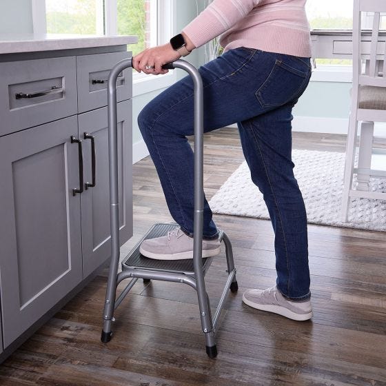 Support Stool with Handrail