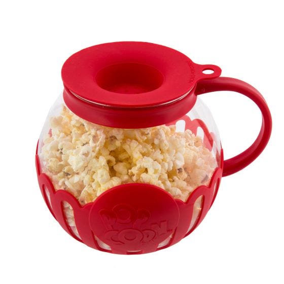 Glass Microwave Popcorn Popper