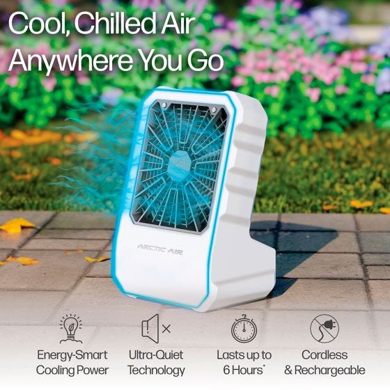 Cordless Arctic Air Outdoor Fan 