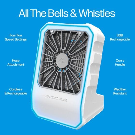 Cordless Arctic Air Outdoor Fan 