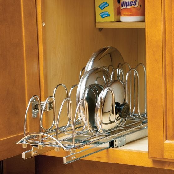 Roll-Out Lid and Tray Holder