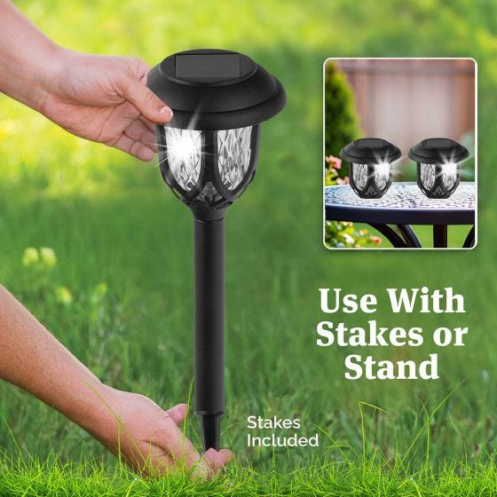 Cottage Solar Pathway Light with stakes included 