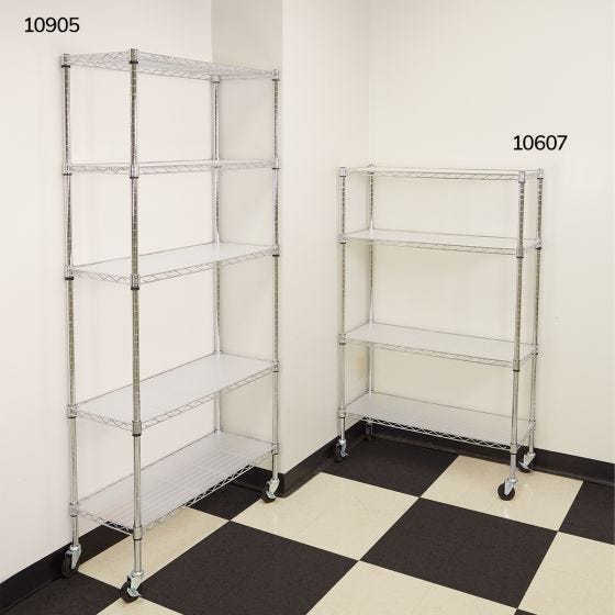14” Deep 5-Tier Chrome Shelf 
