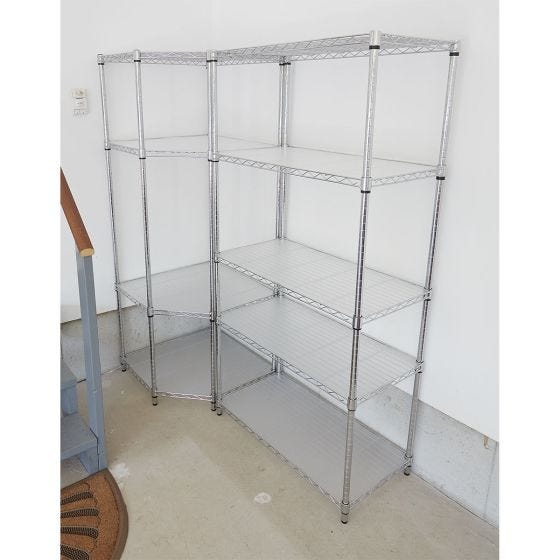 Corner Shelf with Deep 5-Tier Shelf