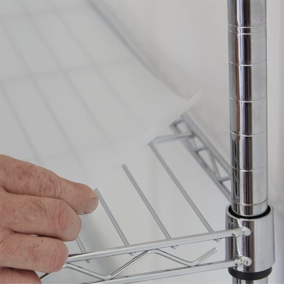 5-Tier Chrome Corner Shelf