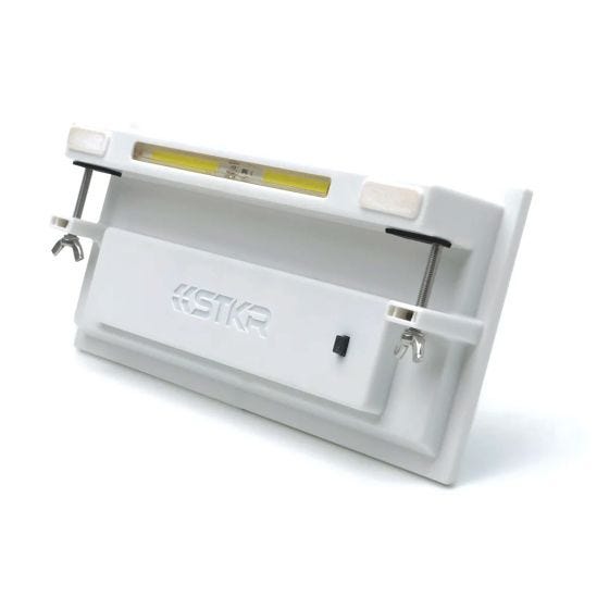 Bottom of Security Flood light on white