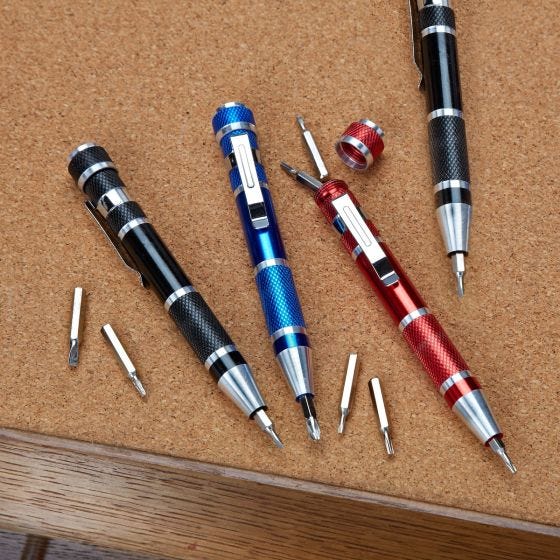 8-bit precision screwdriver on table 8-bit precision screwdriver on table