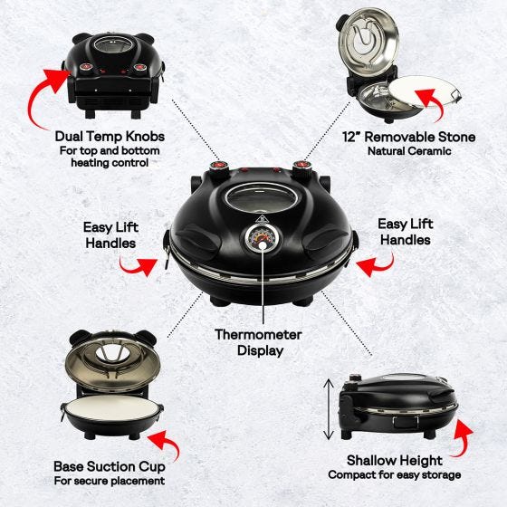 GraniteStone Piezano Pizza Oven 