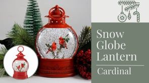 Holiday Snow Globe Lantern