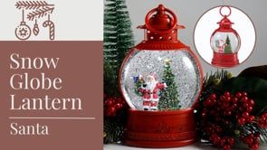 Holiday Snow Globe Lantern