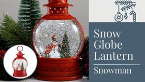 Holiday Snow Globe Lantern