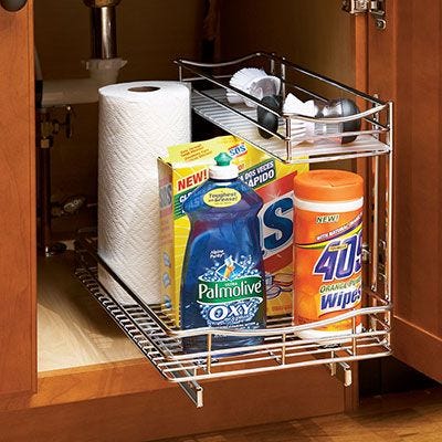 Roll-Out Under Sink Drawer (11 1/2w x 21"d x 14"h)"