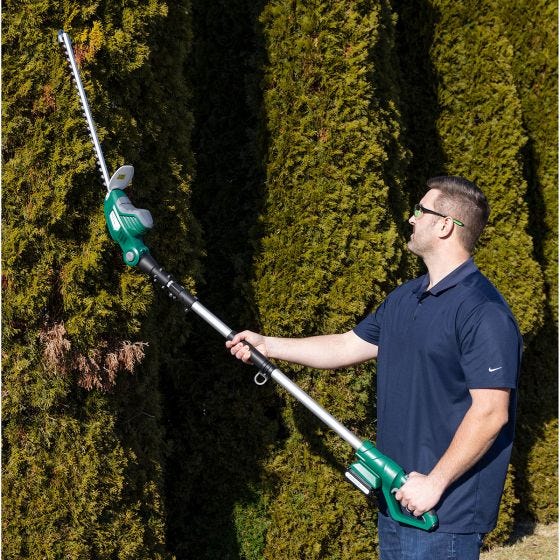 model using hedge trimmer