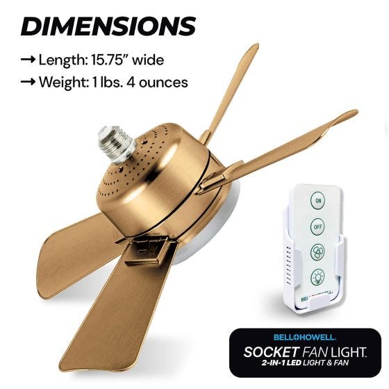 Socket Fan Light