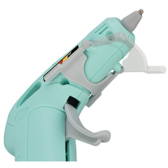 Cordless Rechargeable Hot Glue Gun up close 