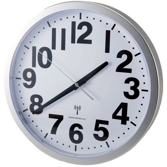 EZ Read Atomic Wall Clock 