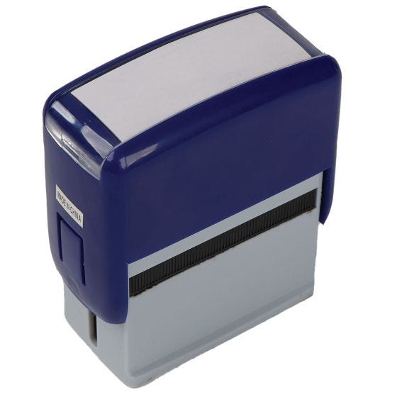 Blackout stamp top view 