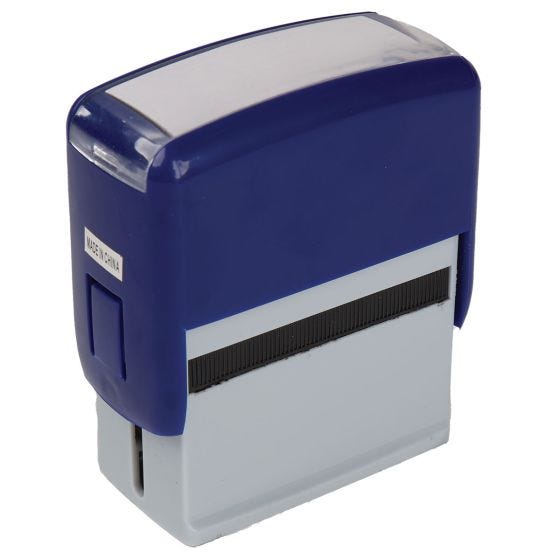 Blackout stamp side view 