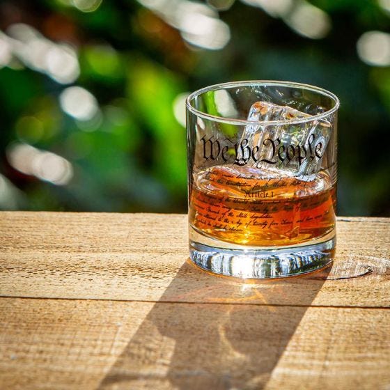 Constitution Whiskey Glass