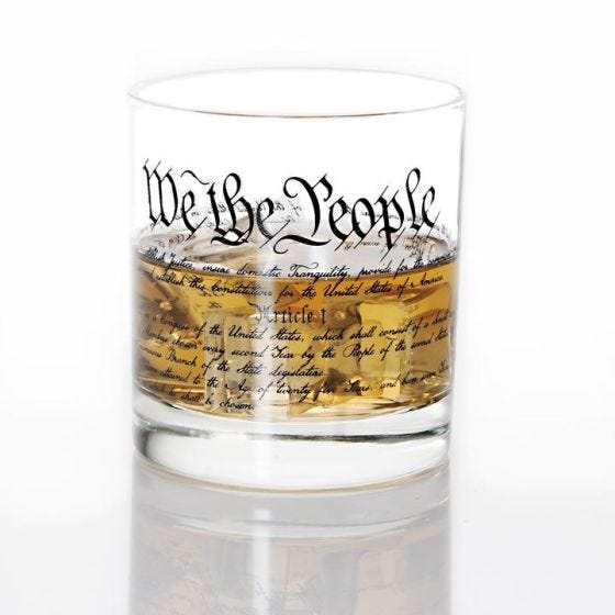 Constitution Whiskey Glass