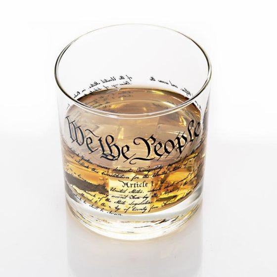Constitution Whiskey Glass
