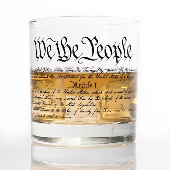 Constitution Whiskey Glass