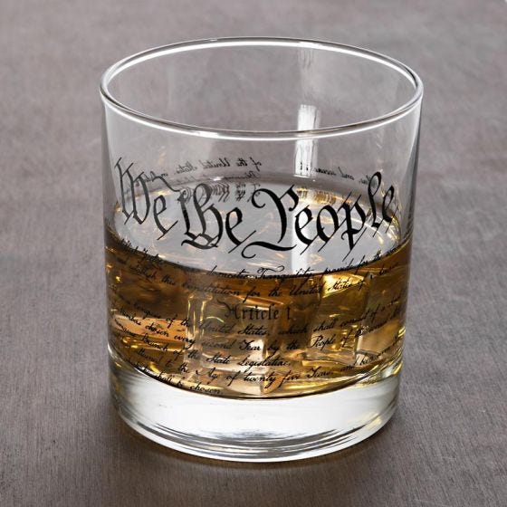 Constitution Whiskey Glass